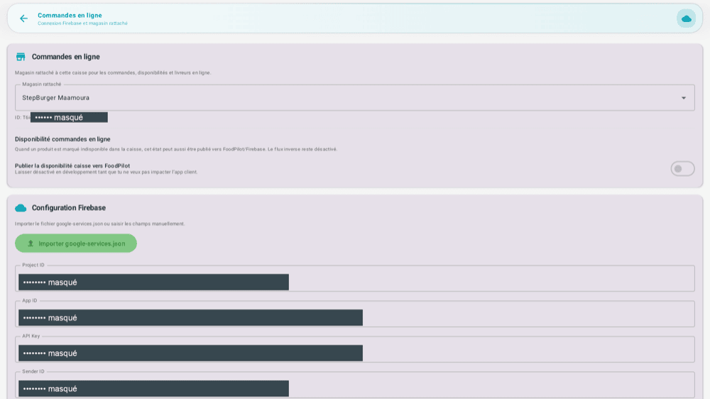 Commandes en ligne